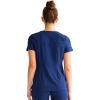 Healing Hands Scrubs for Women V-Neck Scrub Top Jolie with 2 Zip Pockets, Moisture Wicking & 360° Stretch Fabric HH601(Navy)