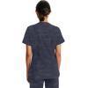 Healing Hands Scrubs for Women V-Neck Scrub Top Joy Camo with Moisture Wicking,360° Stretch & Quick Dry Fabric 2353(Pewter)