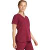 Healing Hands Scrubs for Women V-Neck Scrub Top Joy Camo with Moisture Wicking,360° Stretch & Quick Dry Fabric 2353(Wine)