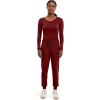 Healing Hands Women’s Scrub Jogger Pant Naya with 6 Pockets, Moisture Wicking, 360° Stretch & Recycled Fibers – 9156(Garnet Red)