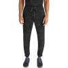 Healing Hands Mens Scrub Jogger Pants, Drew Camo Bottoms Featuring Moisture Wicking, Quick Dry & 360° Stretch – 9360(Black)
