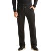 Healing Hands Men’s Scrub Pant Nash Pant with 6 Pockets, Moisture Wicking, 360° Stretch & Recycled Poly HH101(Black)