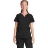 Healing Hands Purple Label Scrub Tops Women – 2-Way Stretch, V-Neck Jean Scrub Tops with 3 Pockets – HH600(Black)