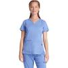 Healing Hands Purple Label Scrub Tops Women – 2-Way Stretch, V-Neck Jean Scrub Tops with 3 Pockets – HH600(Ceil)