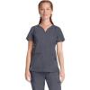 Healing Hands Purple Label Scrub Tops Women – 2-Way Stretch, V-Neck Jean Scrub Tops with 3 Pockets – HH600(Pewter)