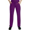 Healing Hands Scrub Pants for Women Tamara Pant with 6 Pockets, Reversible Drawstring, and 2-Way Stretch Fabric 9181(Eggplant)
