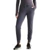 Healing Hands Scrubs for Women Jogger Scrub Pant Trinity Bottom with 6 Pockets, Mid-Rise Pull-on Rib-Knit Waistband HH003(Pewter)