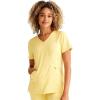 Healing Hands Scrubs for Women V-Neck Scrub Top Jolie with 2 Zip Pockets, Moisture Wicking & 360° Stretch Fabric HH601(Marigold)