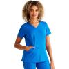 Healing Hands Scrubs for Women V-Neck Scrub Top Jolie with 2 Zip Pockets, Moisture Wicking & 360° Stretch Fabric HH601(Royal)