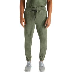 Healing Hands Mens Scrub Jogger Pants, Drew Camo Bottoms Featuring Moisture Wicking, Quick Dry & 360° Stretch – 9360(Olive)