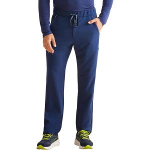 Healing Hands Men’s Scrub Pant Nash Pant with 6 Pockets, Moisture Wicking, 360° Stretch & Recycled Poly HH101(Navy)