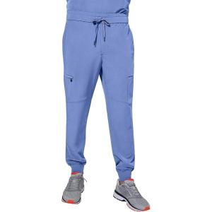 Healing Hands Men’s Scrub Pant Nolen Jogger with 6 Pocket, Moisture Wicking, 360° Stretch & Recycled Fibers 9172(Ceil)