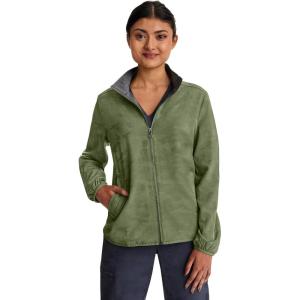 Healing Hands Scrub Jackets For Woman Destini Camo Jacket With 3 Pockets Moisture Wicking & 360° Stretch Fabric 5030(Olive)