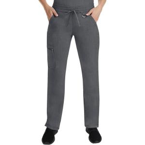 Healing Hands Scrub Pants for Women Tamara Pant with 6 Pockets, Reversible Drawstring, and 2-Way Stretch Fabric 9181(Heather Grey)
