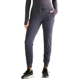 Healing Hands Scrubs for Women Jogger Scrub Pant Trinity Bottom with 6 Pockets, Mid-Rise Pull-on Rib-Knit Waistband HH003(Pewter)
