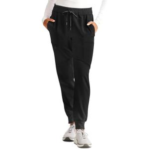 Healing Hands Women’s Scrub Jogger Pant Naya with 6 Pockets, Moisture Wicking, 360° Stretch & Recycled Fibers – 9156(Black)