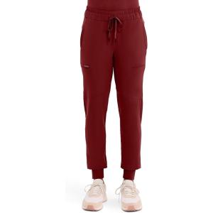 Healing Hands Women’s Scrub Jogger Pant Naya with 6 Pockets, Moisture Wicking, 360° Stretch & Recycled Fibers – 9156(Garnet Red)