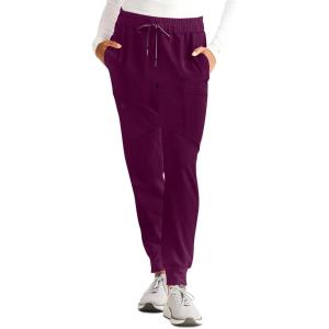 Healing Hands Women’s Scrub Jogger Pant Naya with 6 Pockets, Moisture Wicking, 360° Stretch & Recycled Fibers – 9156(Wine)
