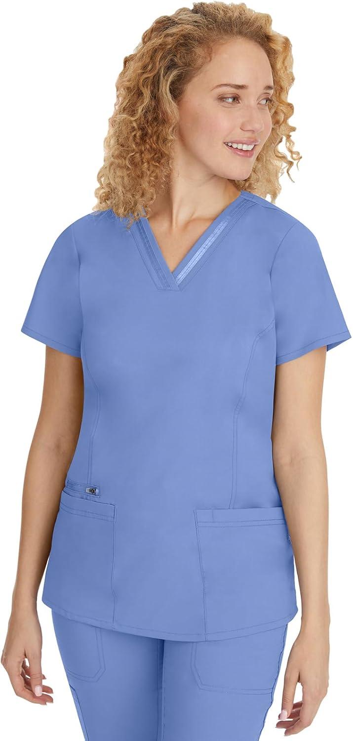 imageHealing Hands Scrub Set For Women with 5 Pockets VNeck Scrub Top 2278 and Taylor Pants 9095 with 2Way Stretch TechnologyCeil