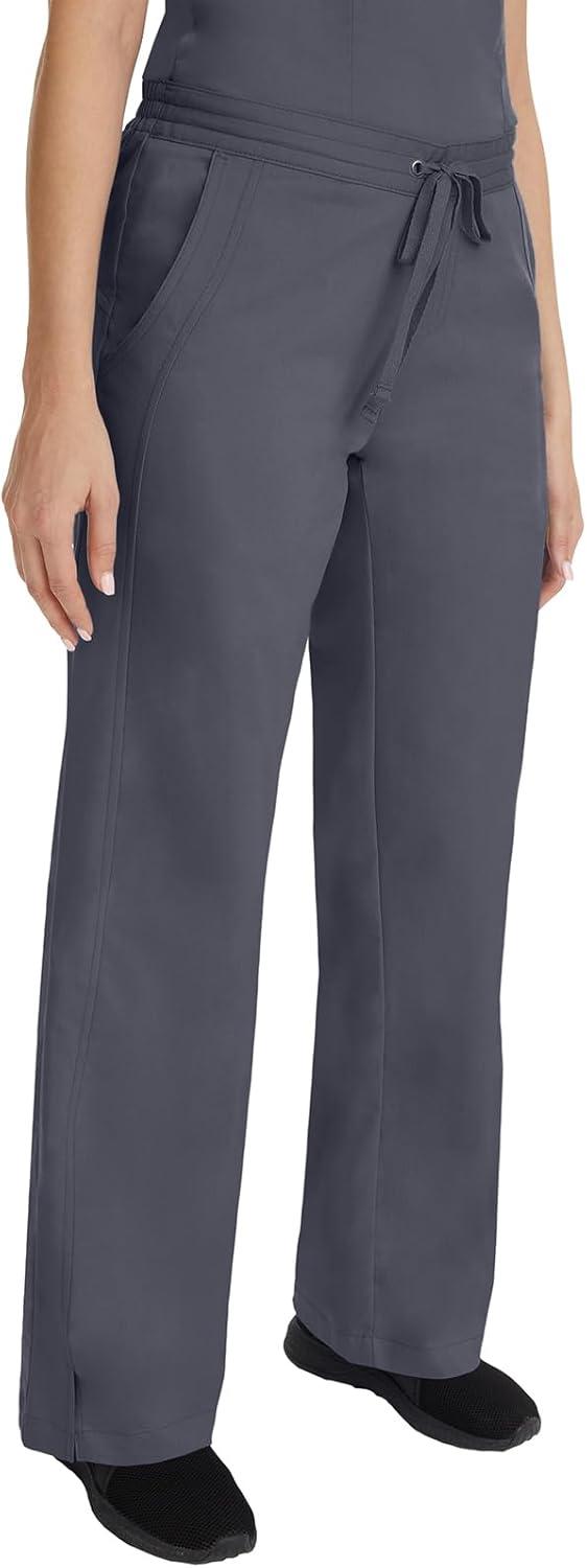 imageHealing Hands Scrub Set For Women with 5 Pockets VNeck Scrub Top 2278 and Taylor Pants 9095 with 2Way Stretch TechnologyPewter
