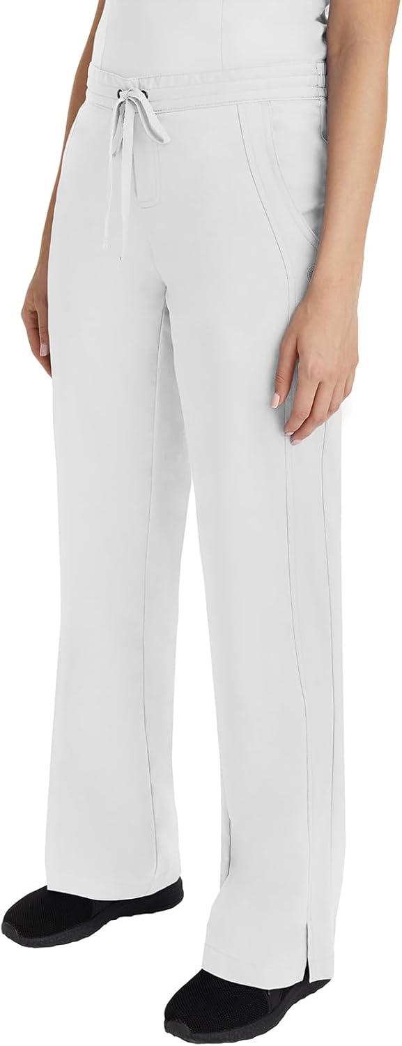 imageHealing Hands Scrub Set For Women with 5 Pockets VNeck Scrub Top 2278 and Taylor Pants 9095 with 2Way Stretch TechnologyWhite