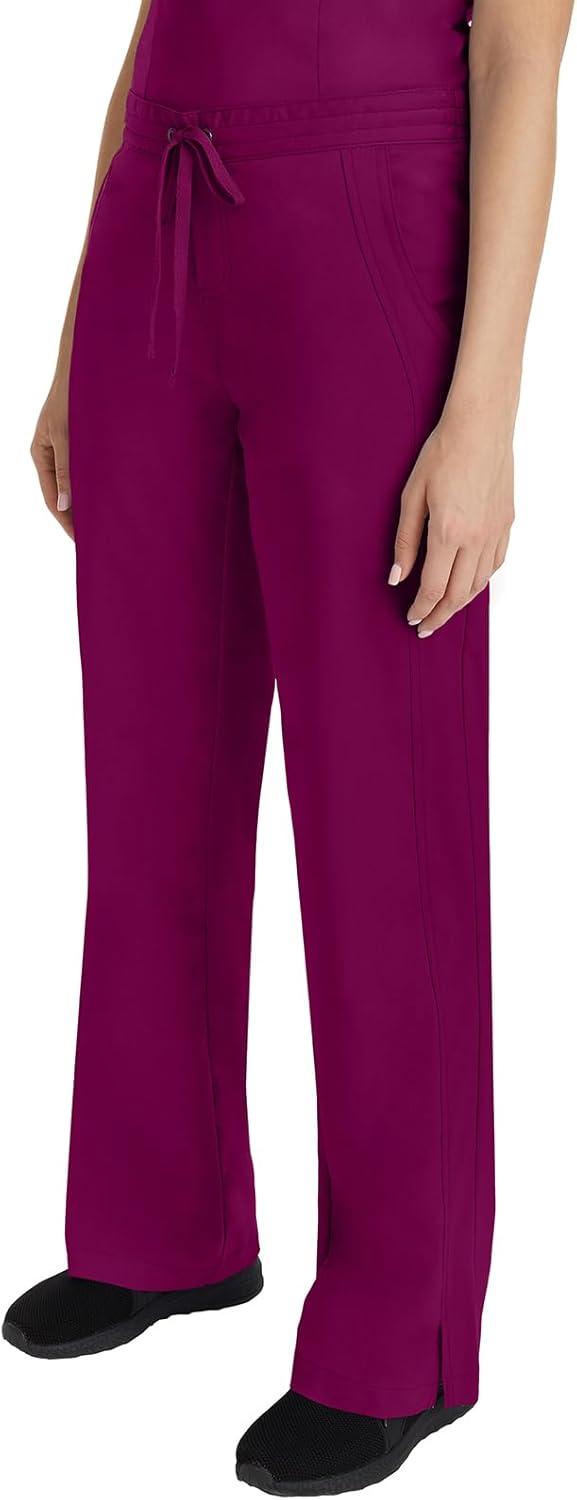 imageHealing Hands Scrub Set For Women with 5 Pockets VNeck Scrub Top 2278 and Taylor Pants 9095 with 2Way Stretch TechnologyWine