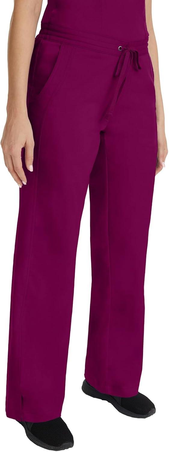 imageHealing Hands Scrub Set For Women with 5 Pockets VNeck Scrub Top 2278 and Taylor Pants 9095 with 2Way Stretch TechnologyWine