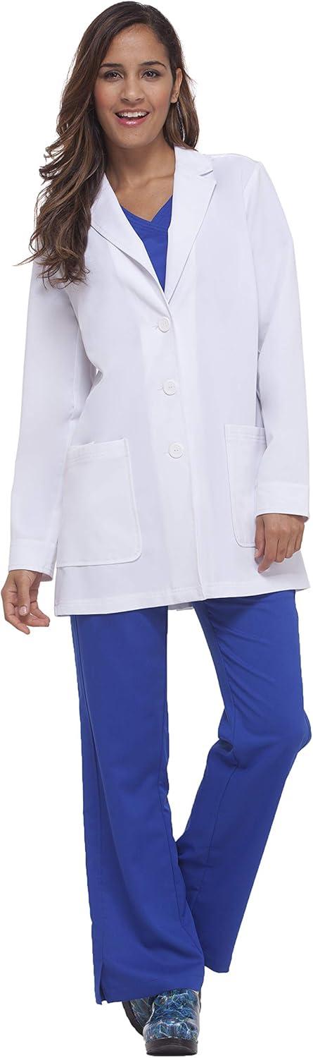 imageHealing Hands Womens Lab Coat 4 Pocket Full Sleeve Mid Length 5064 Felicity The White Coat Minimalist CollectionWhite
