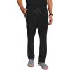 Healing Hands Medical Scrub Pant for Men Noah Bottoms with 7 Pockets, Moisture Wicking, 360° Stretch & Recycled Fibers 9173(Black)