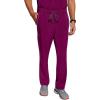 Healing Hands Medical Scrub Pant for Men Noah Bottoms with 7 Pockets, Moisture Wicking, 360° Stretch & Recycled Fibers 9173(Wine)
