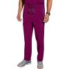 Healing Hands Medical Scrub Pant for Men Noah Bottoms with 7 Pockets, Moisture Wicking, 360° Stretch & Recycled Fibers 9173(Wine)
