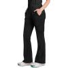 Healing Hands Scrub Pants for Women – Purple Label Bootcut Yoga Pants with 8 Pockets & Knit Waistband – HH002(Black)