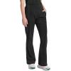 Healing Hands Scrub Pants for Women – Purple Label Bootcut Yoga Pants with 8 Pockets & Knit Waistband – HH002(Black)