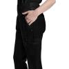 Healing Hands Scrub Pants for Women – Purple Label Bootcut Yoga Pants with 8 Pockets & Knit Waistband – HH002(Black)