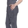 Healing Hands Scrub Pants for Women – Purple Label Bootcut Yoga Pants with 8 Pockets & Knit Waistband – HH002(Pewter)