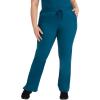 Healing Hands Scrub Set For Women with 5 Pockets, V-Neck Scrub Top 2278, and Taylor Pants 9095 with 2-Way Stretch Technology(Caribbean)