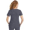 Healing Hands Scrub Set For Women with 5 Pockets, V-Neck Scrub Top 2278, and Taylor Pants 9095 with 2-Way Stretch Technology(Pewter)