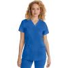 Healing Hands Scrub Set For Women with 5 Pockets, V-Neck Scrub Top 2278, and Taylor Pants 9095 with 2-Way Stretch Technology(Royal)