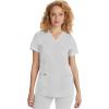 Healing Hands Scrub Set For Women with 5 Pockets, V-Neck Scrub Top 2278, and Taylor Pants 9095 with 2-Way Stretch Technology(White)