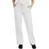 Healing Hands Scrub Set For Women with 5 Pockets, V-Neck Scrub Top 2278, and Taylor Pants 9095 with 2-Way Stretch Technology(White)