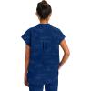 Healing Hands Scrub Top for Women Modern Fit Tee with 2 Pockets, Moisture Wicking, 360° Stretch and Quick Dry Fabric 2352(Navy)