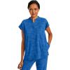 Healing Hands Scrub Top for Women Modern Fit Tee with 2 Pockets, Moisture Wicking, 360° Stretch and Quick Dry Fabric 2352(Royal)