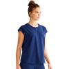Healing Hands Scrubs for Women Jayden Scrub Top with 2 Pockets, Round Neck, Moisture Wicking and 360° Stretch Fabric HH602(Navy)