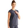 Healing Hands Scrubs for Women Jayden Scrub Top with 2 Pockets, Round Neck, Moisture Wicking and 360° Stretch Fabric HH602(Pewter)
