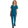 Healing Hands Scrubs for Women Jill Scrub Top V-Neck Modern Fit with 2 Patch Pockets and 2-Way Stretch Fabric 2320(Caribbean)