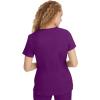 Healing Hands Scrubs for Women Jill Scrub Top V-Neck Modern Fit with 2 Patch Pockets and 2-Way Stretch Fabric 2320(Eggplant)