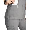 Healing Hands Scrubs for Women Jill Scrub Top V-Neck Modern Fit with 2 Patch Pockets and 2-Way Stretch Fabric 2320(Heather Grey)