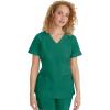 Healing Hands Scrubs for Women Jill Scrub Top V-Neck Modern Fit with 2 Patch Pockets and 2-Way Stretch Fabric 2320(Hunter)
