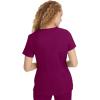 Healing Hands Scrubs for Women Jill Scrub Top V-Neck Modern Fit with 2 Patch Pockets and 2-Way Stretch Fabric 2320(Wine)
