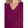 Healing Hands Scrubs for Women Jill Scrub Top V-Neck Modern Fit with 2 Patch Pockets and 2-Way Stretch Fabric 2320(Wine)